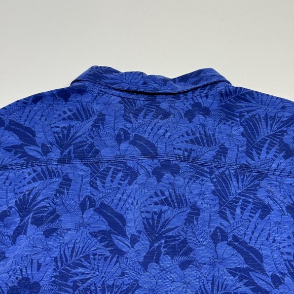 Tommy Bahama Florida Gulf Coast Polo Shirt Hawaiian Floral NCAA Blue Men's 2XL - Picture 12 of 13